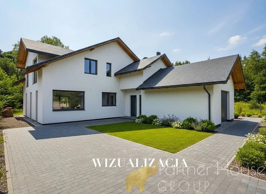 Przestronny dom z lokalem usługowym i garażem, Łoś