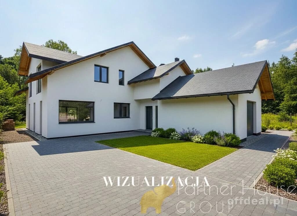 Przestronny dom z lokalem usługowym i garażem, Łoś