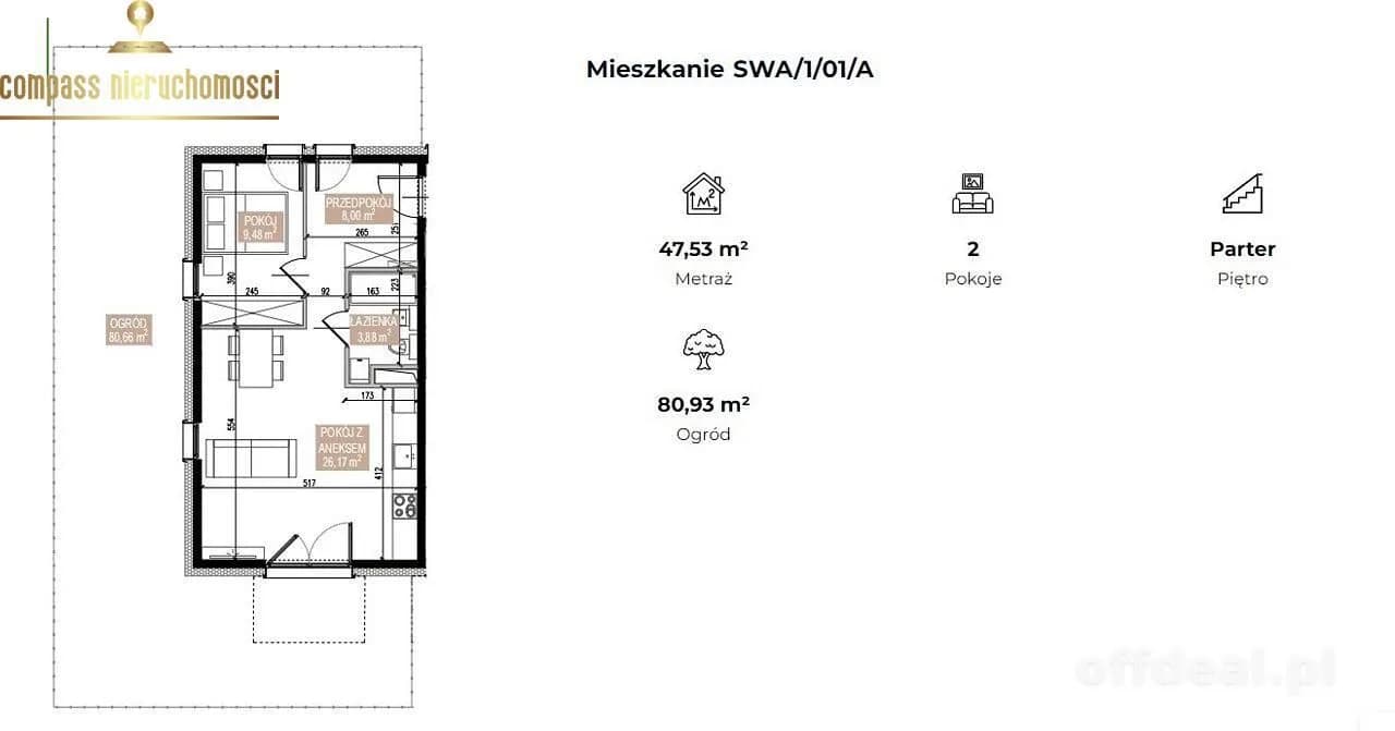 Apartament z Ogródkiem - Idealny Dla Seniorów