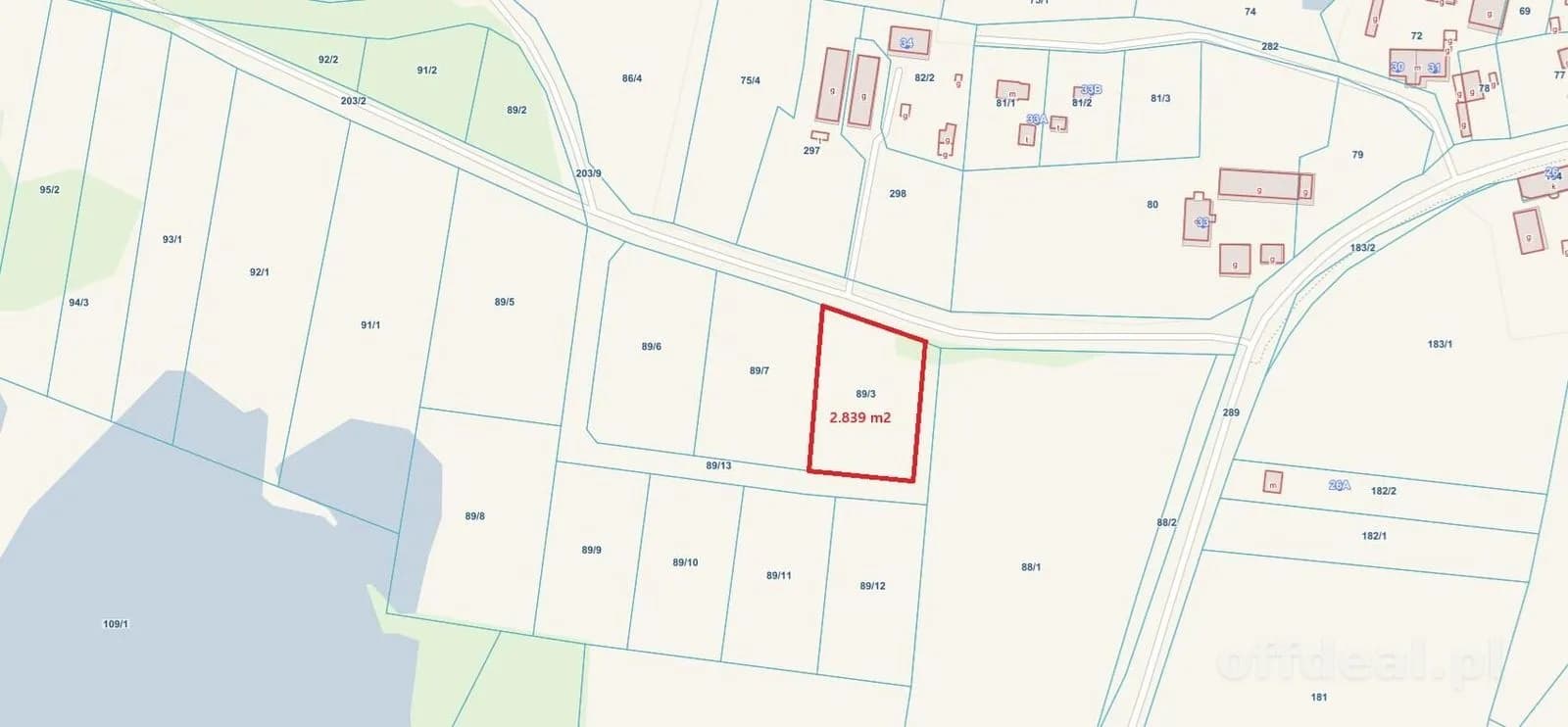 Grundstück zum Verkauf in Stojkowo | 2.839 m²