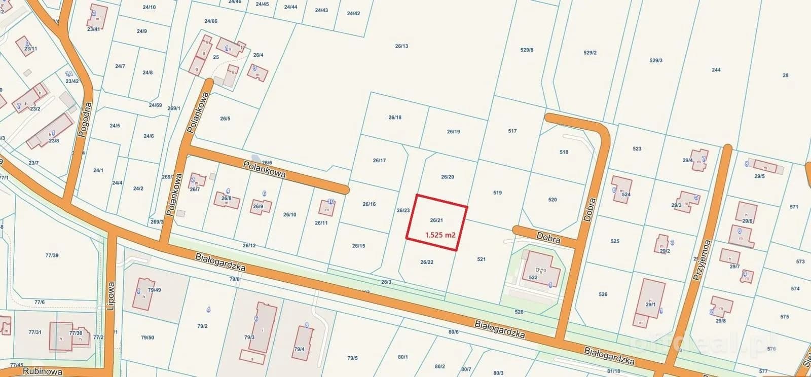 Grundstück zum Verkauf in Niekanin | 1.525 m²