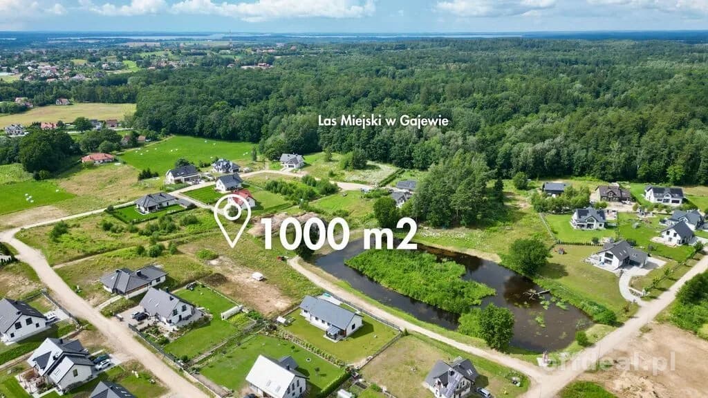 Gajewo | działka budowlana 1000 m2 pod dom jedn.