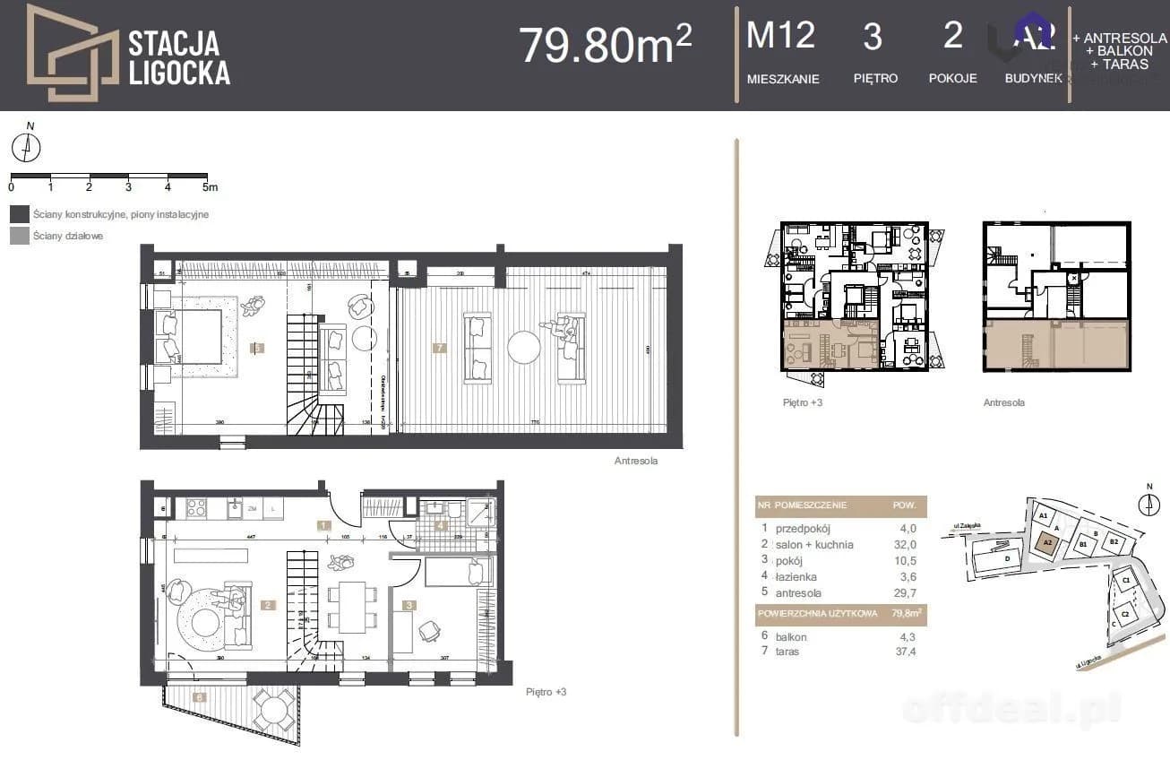 NOWE MIESZKANIA 2 POKOJE. BALKON, TARAS, ANTRESOLA