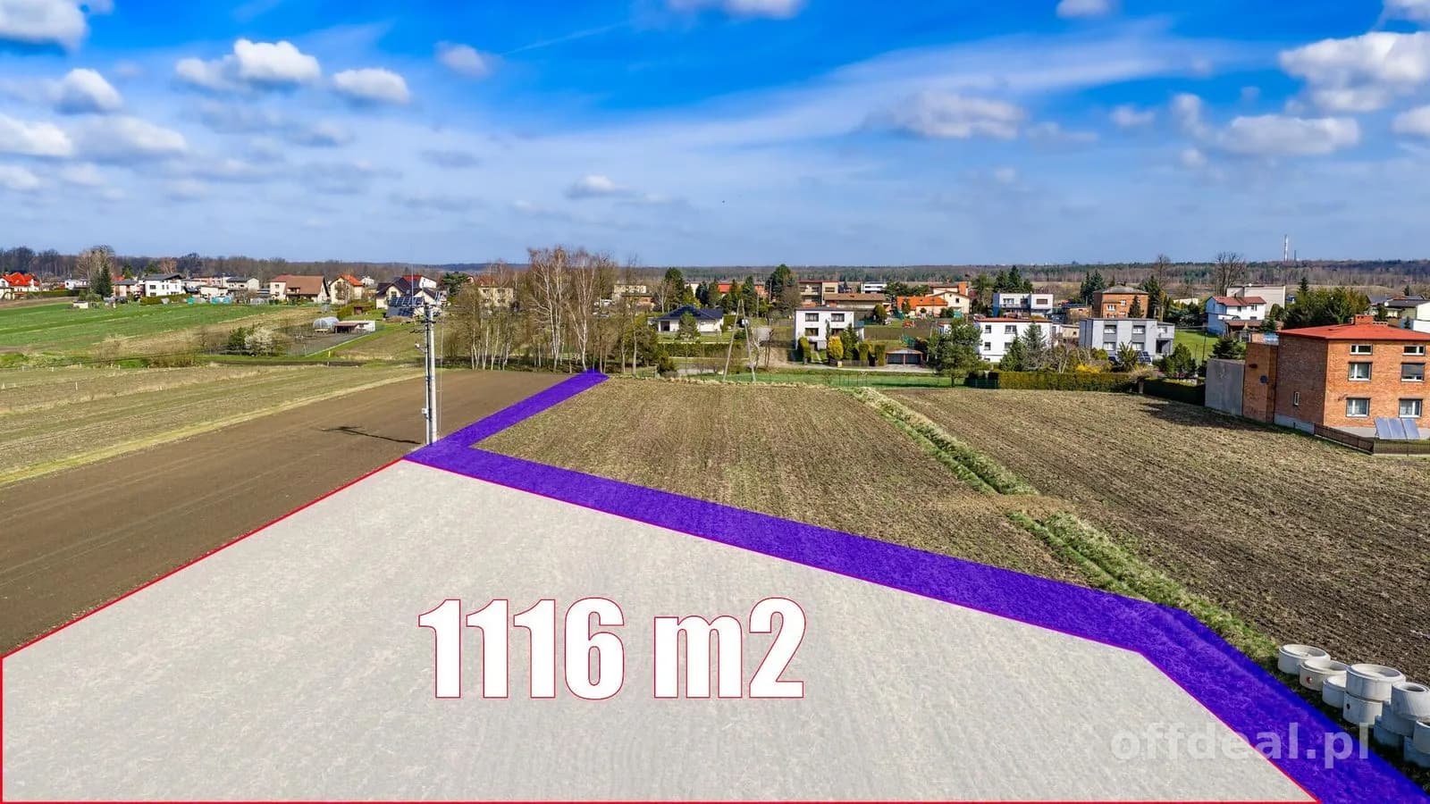 Фото 2: Ділянка, 1116 m², Paniówki