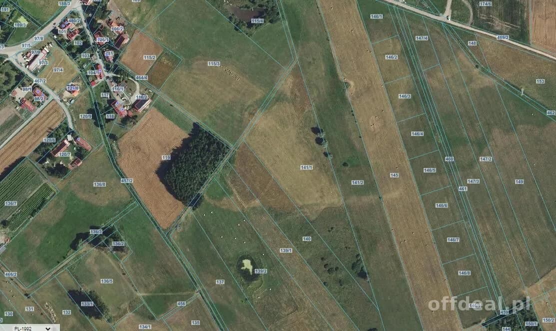 Działka bud. Siedliska gm Wydminy