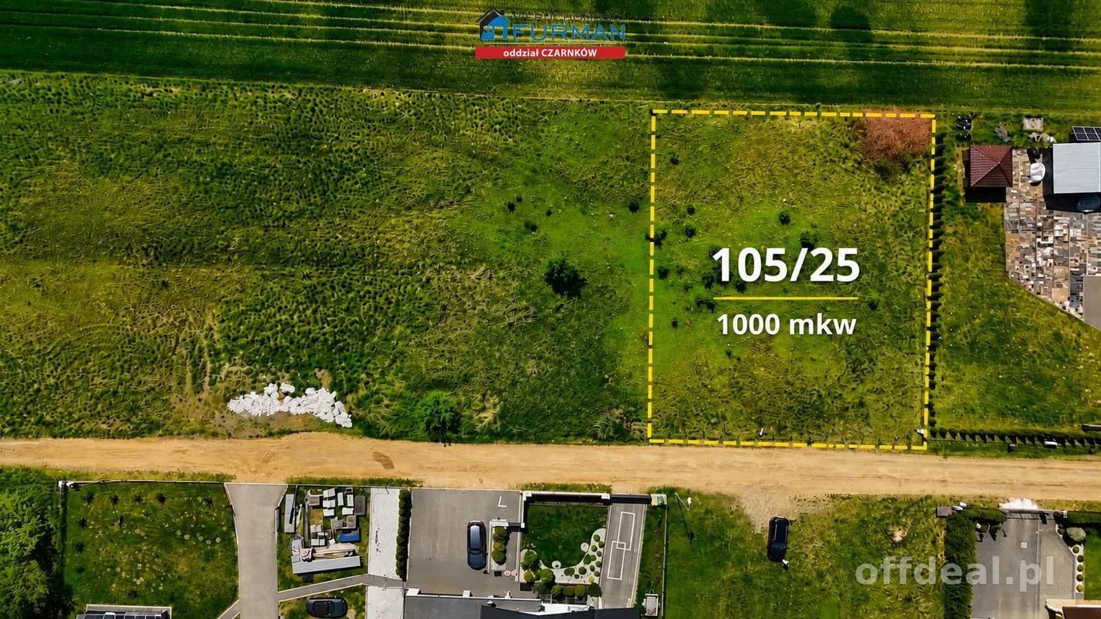 Foto 2: Grundstück, 1000 m², Brzeźno