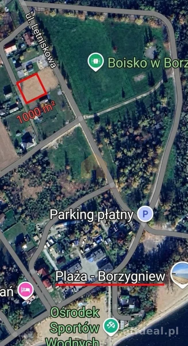Photo 3: Plot, 1000 m², Borzygniew