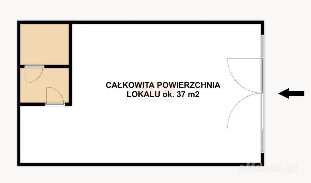Gewerbeimmobilie zum Verkauf in Wrocław, Śródmieście, Nadodrze | 37 m²