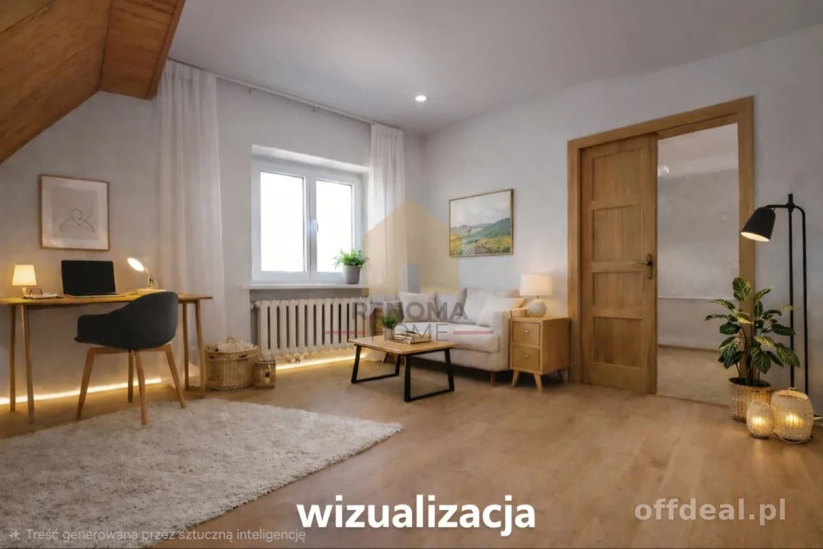 52 m2/do własnej aranżacji/ogródek/parking/strych