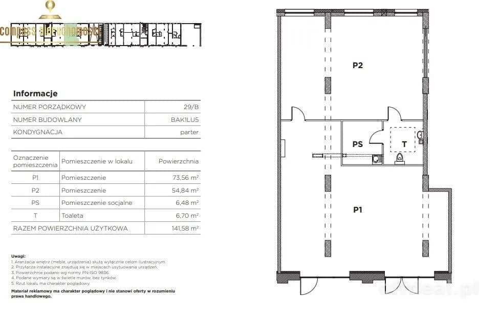 комерційна нерухомість на продаж у Wrocław, Fabryczna, Muchobór Mały | 141,58 m²