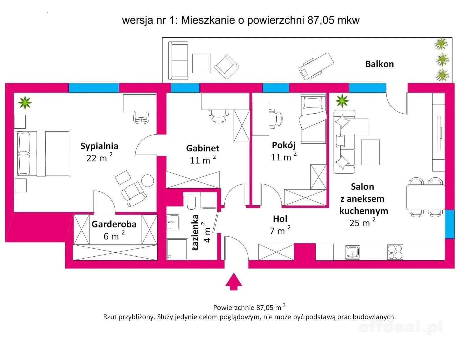 Photo 1: Apartment, 4 rooms, 87 m², Kołobrzeg