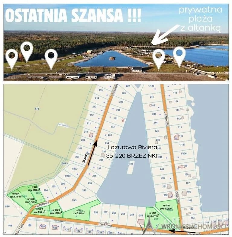plot for sale in Brzezinki
