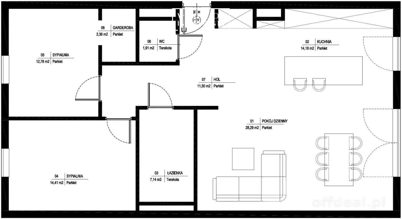 appartement à vendre à Warszawa, Tomaszów Mazowiecki, Wilanów | 3 pièces | 91,77 m²