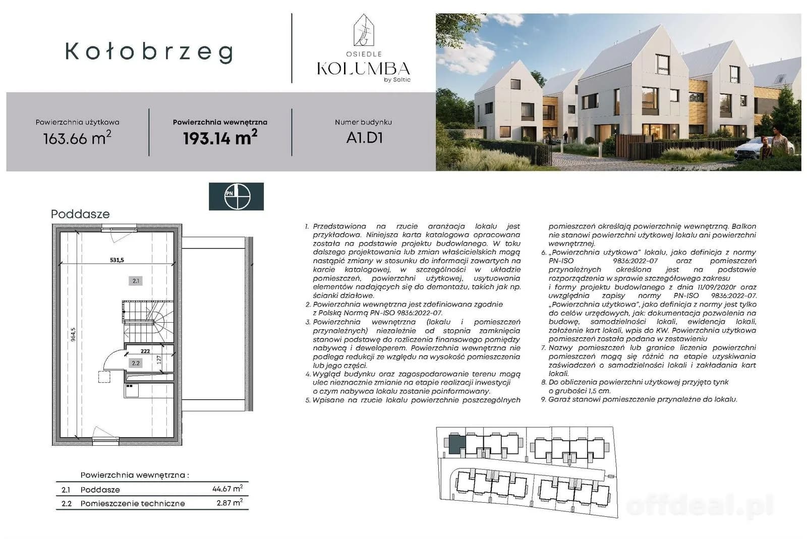 будинок на продаж у Kołobrzeg, Radzikowo I | 5-кімн. | 163,66 m²