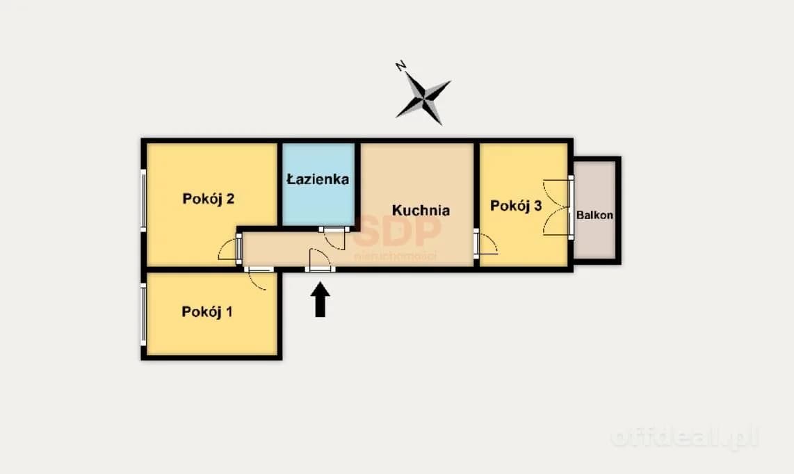 appartement à vendre à Wrocław, Krzyki, Gaj | 3 pièces | 58,4 m²
