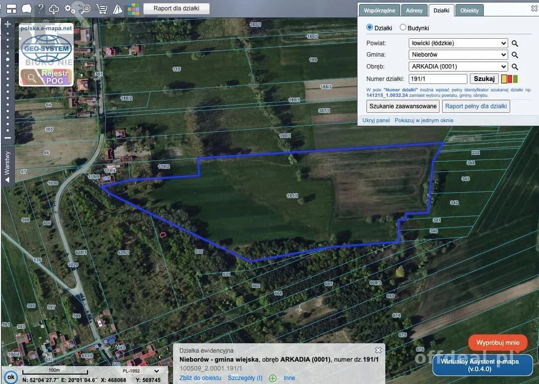 plot for sale in Arkadia | 65,418 m²