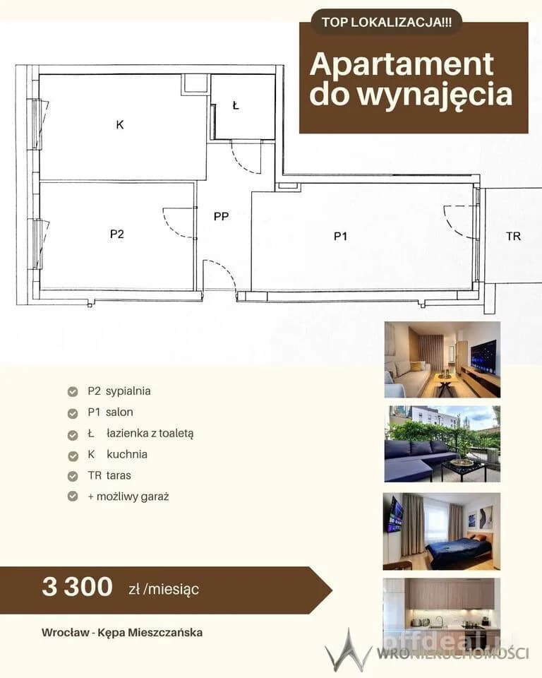 Kępa Mieszczańska | Luksusowe 2 pok. z garażem