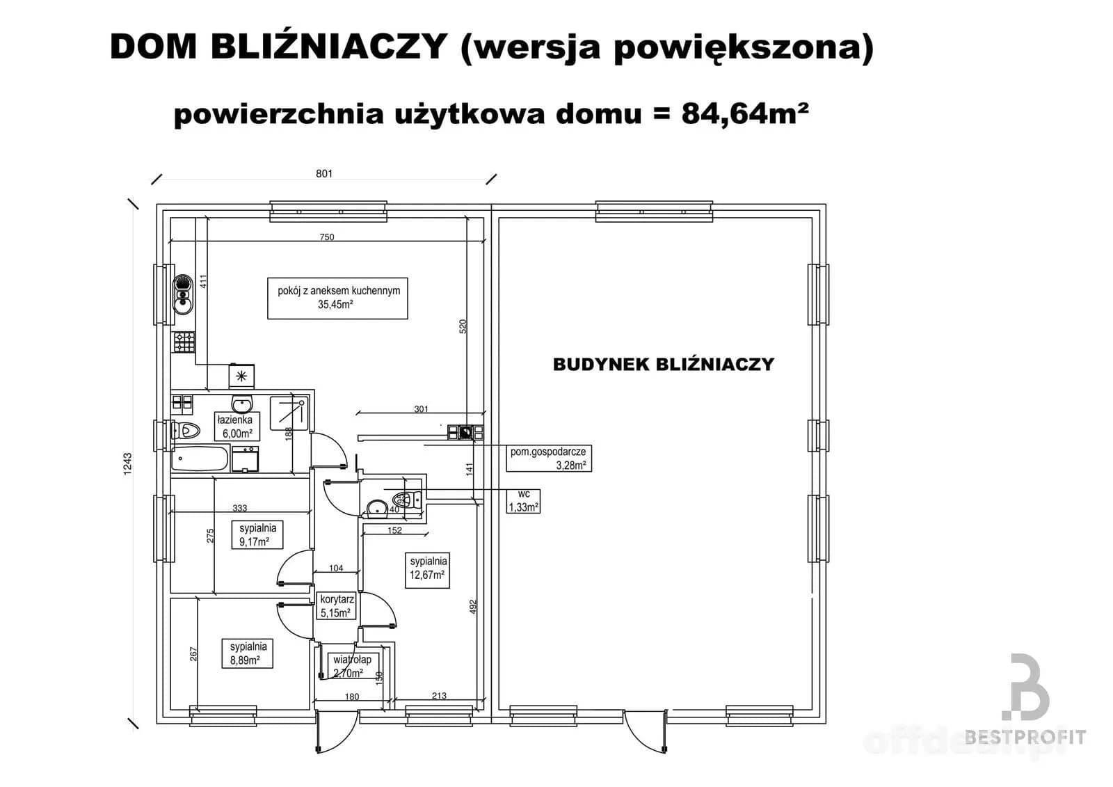 Nowy dom Siemianice UL. Złota