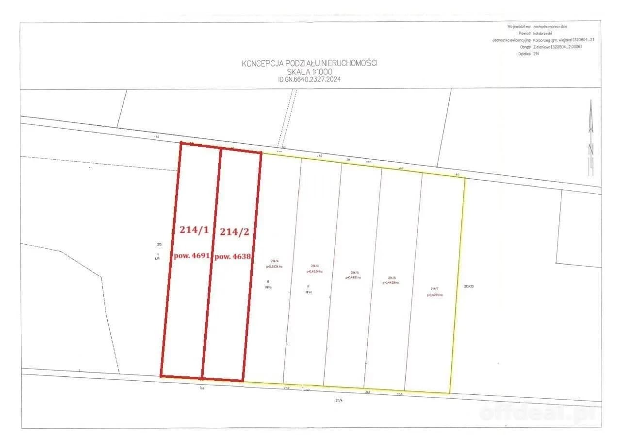 ділянка на продаж у Zieleniewo | 4 691 m²