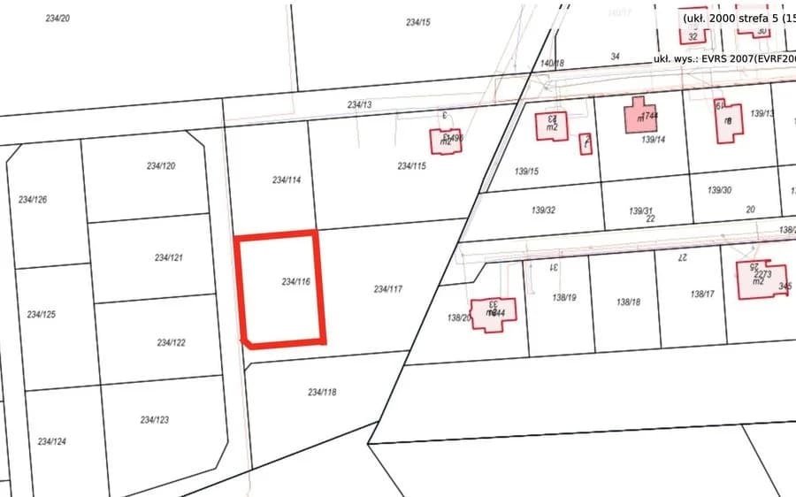 plot for sale in Dźwirzyno | 1,562 m²