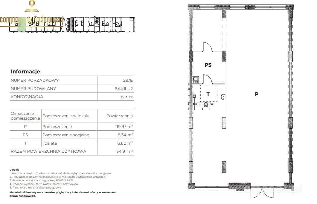 комерційна нерухомість на продаж у Wrocław, Fabryczna, Muchobór Mały | 134,91 m²