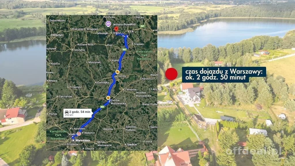 Działka 1016 m2 z prywatnym dostępem do jeziora