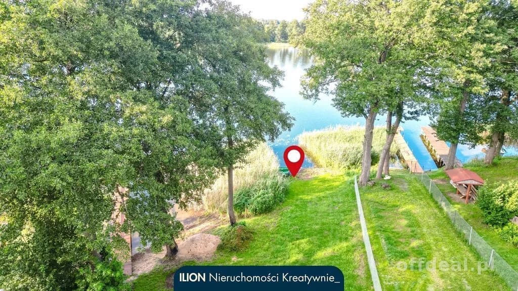 Działka 1016 m2 z prywatnym dostępem do jeziora