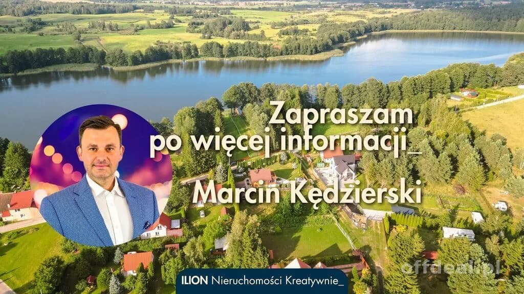 Działka 1016 m2 z prywatnym dostępem do jeziora