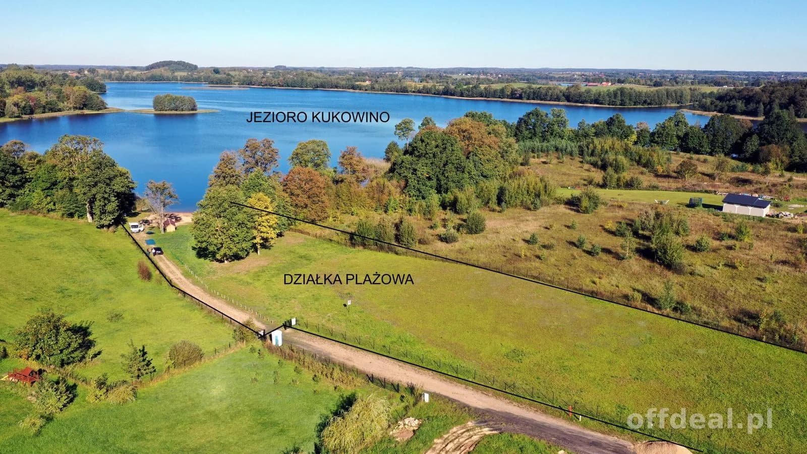 Piękna działka z dostępem do jeziora