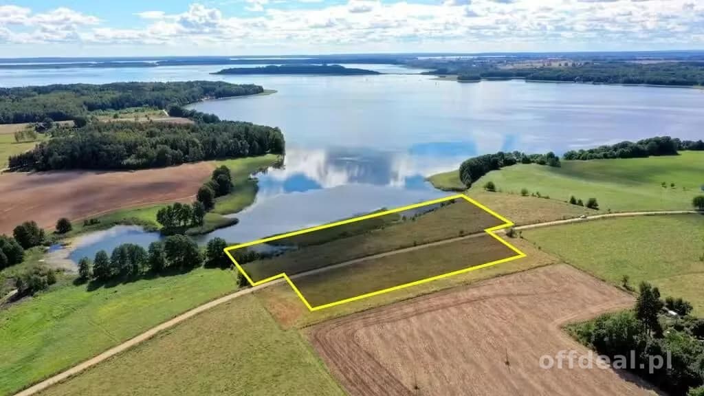 Działka bud. 2,1 ha z linią brzegową jeziora Mamry