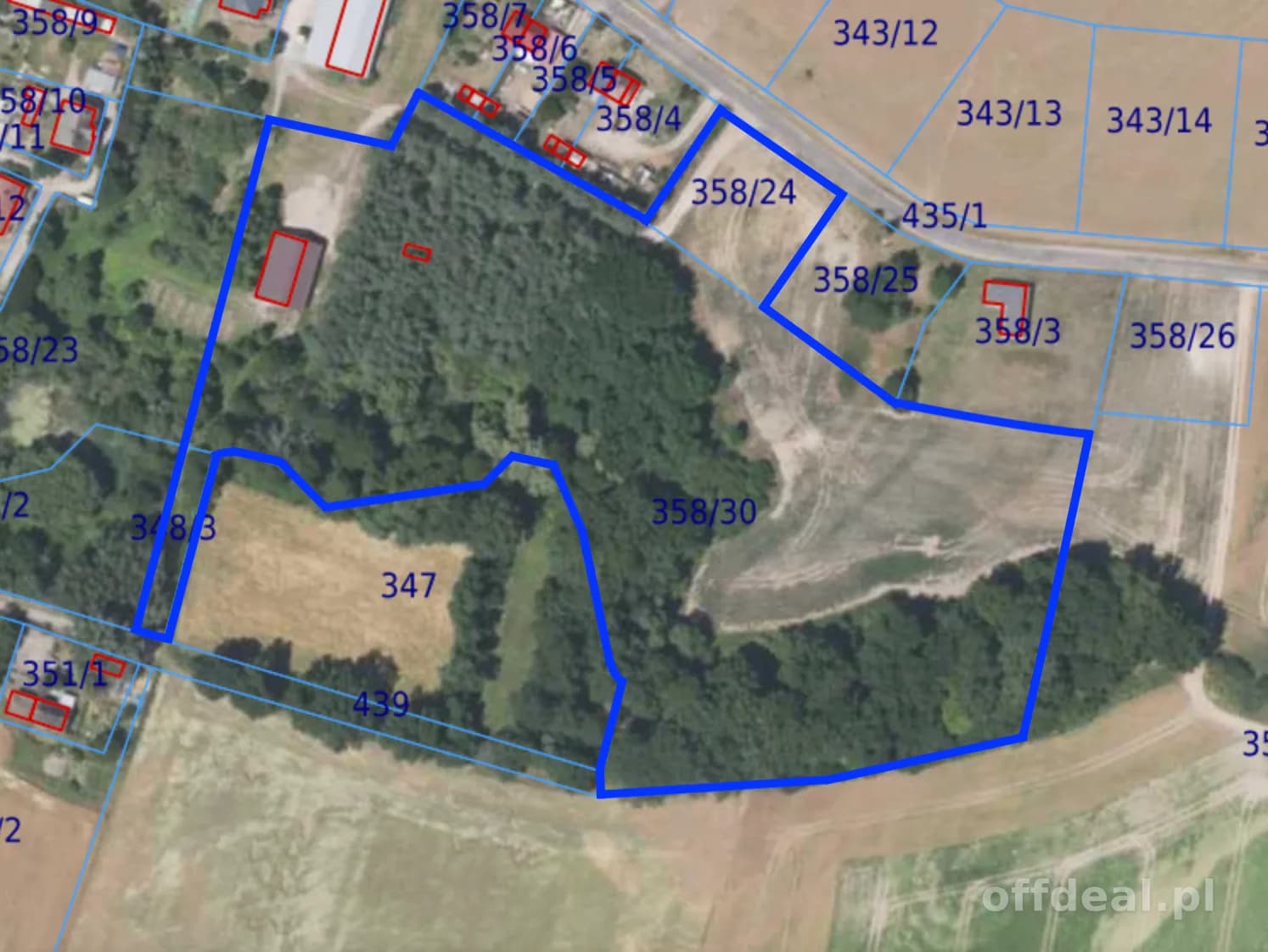 plot for sale in Grzebielin | 34,600 m²