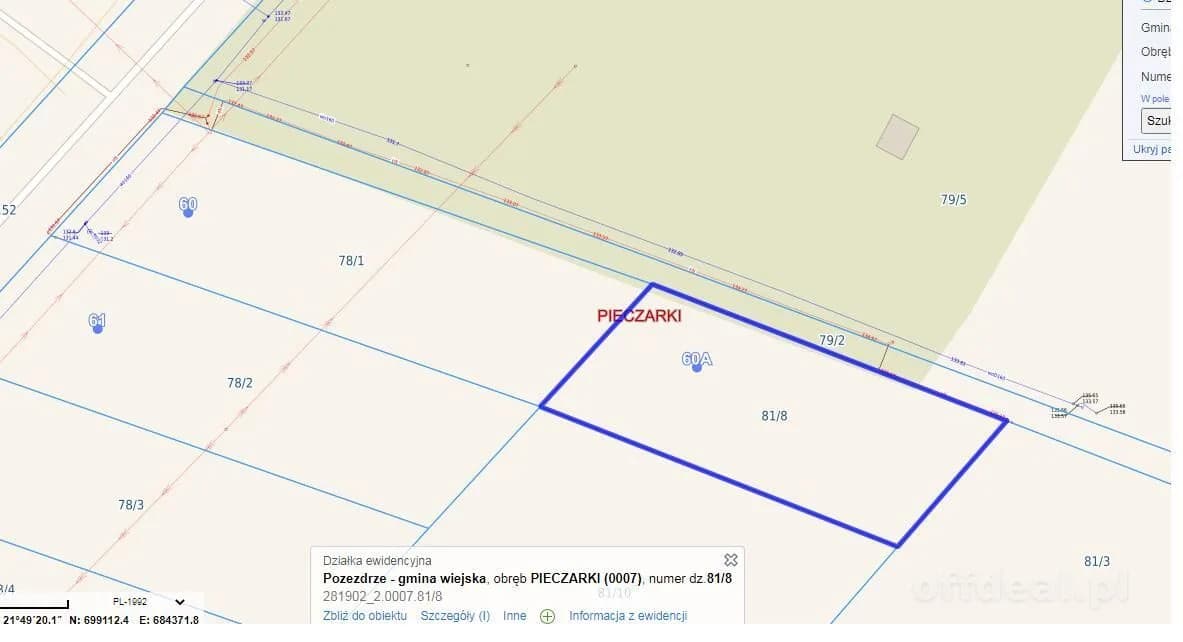 plot for sale in Pieczarki | 2,270 m²
