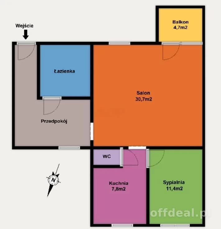 Przestronne mieszkanie na Radogoszczu