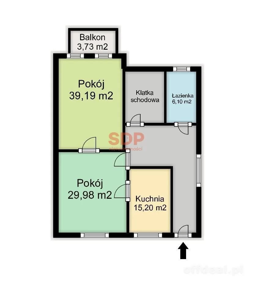 Zdjęcie 3: Mieszkanie, 2 pokoje, 91 m², Wrocław