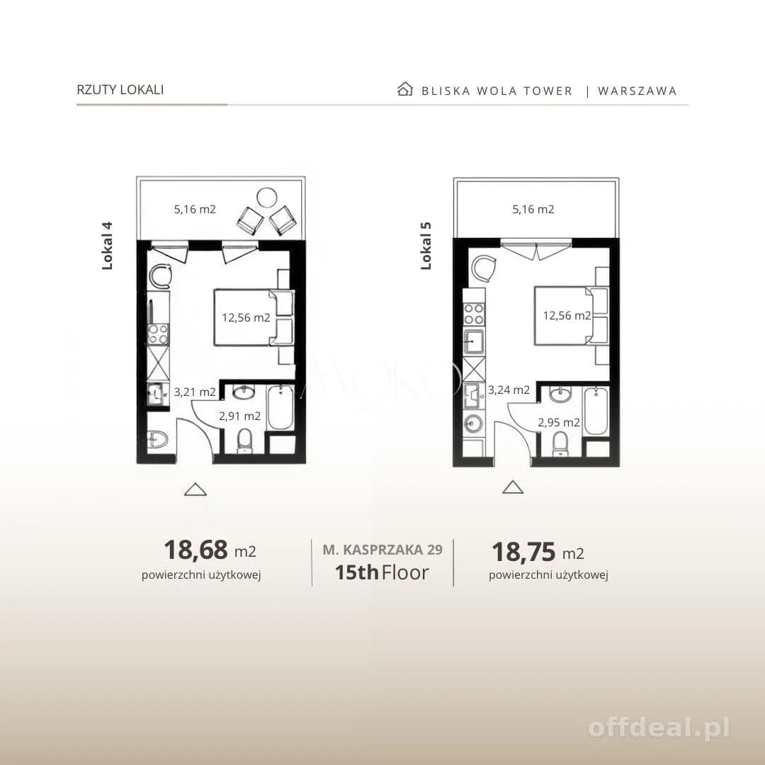 Zdjęcie 8: Mieszkanie, 1 pokoje, 18 m², Warszawa
