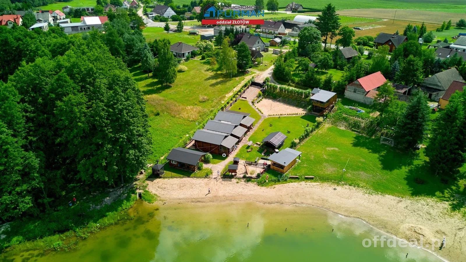 OŚRODEK NA SPRZEDAŻ NAD BRZEGIEM JEZIORA, WERSK