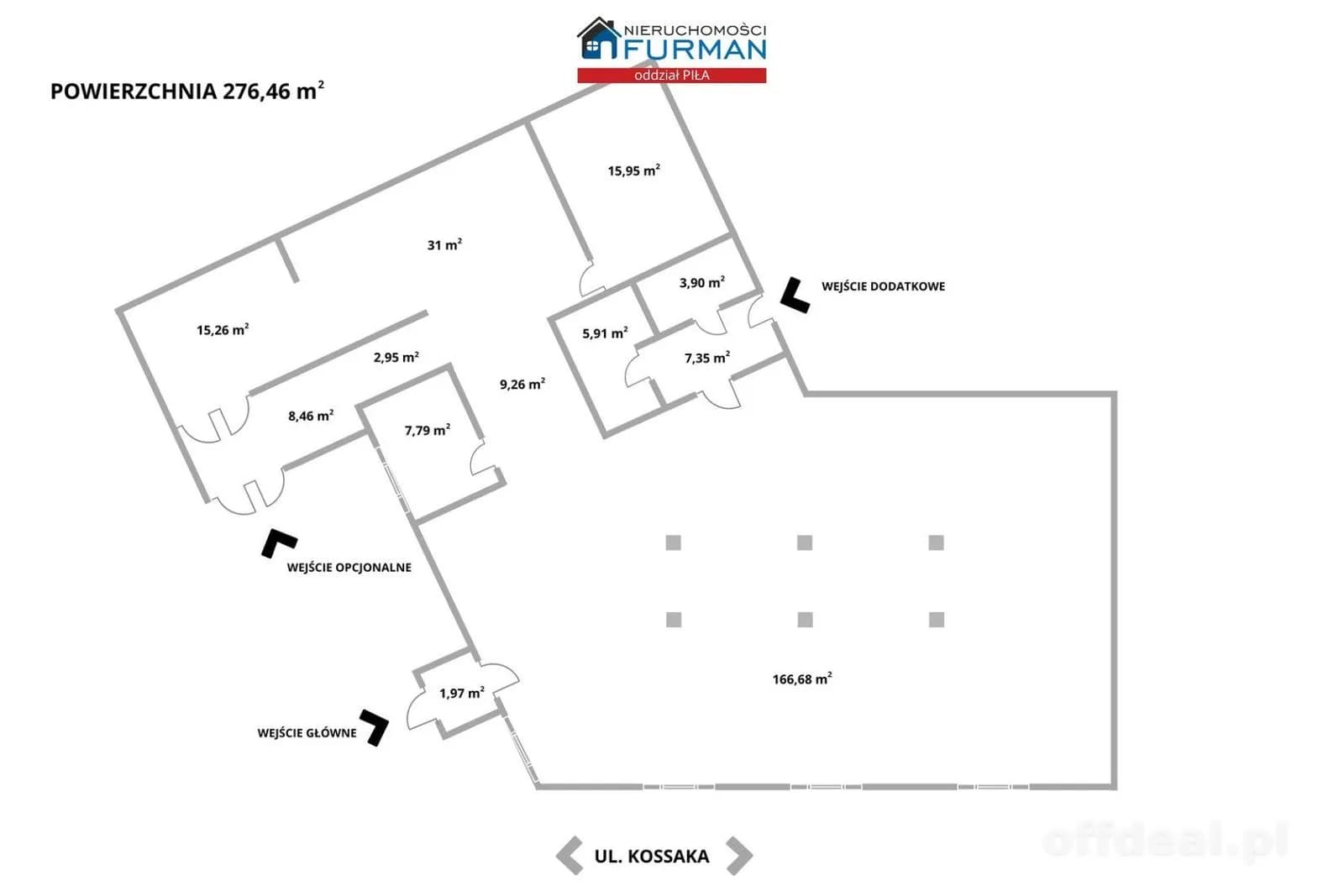 bien commercial à louer à Piła | 276,47 m²