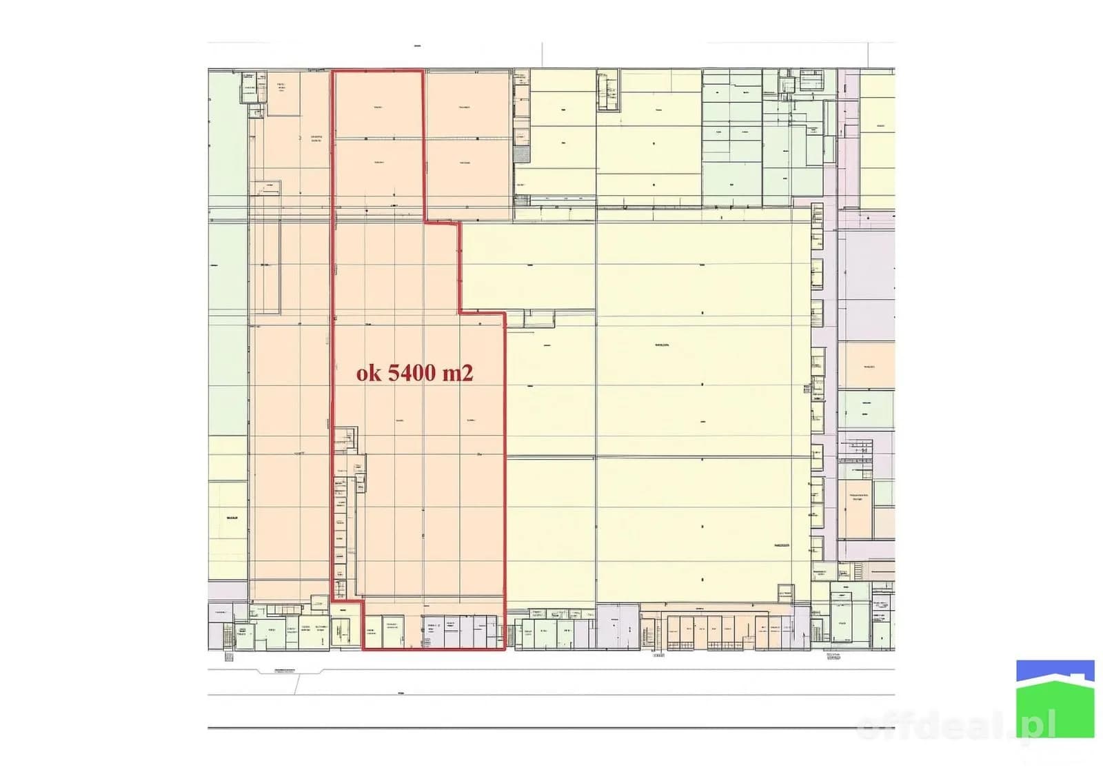 Teofilów - hala 5400 m2, parter TEOPARK