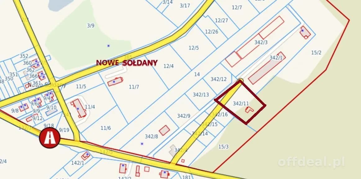 Działka 3000 m2 - Nowe Sołdany