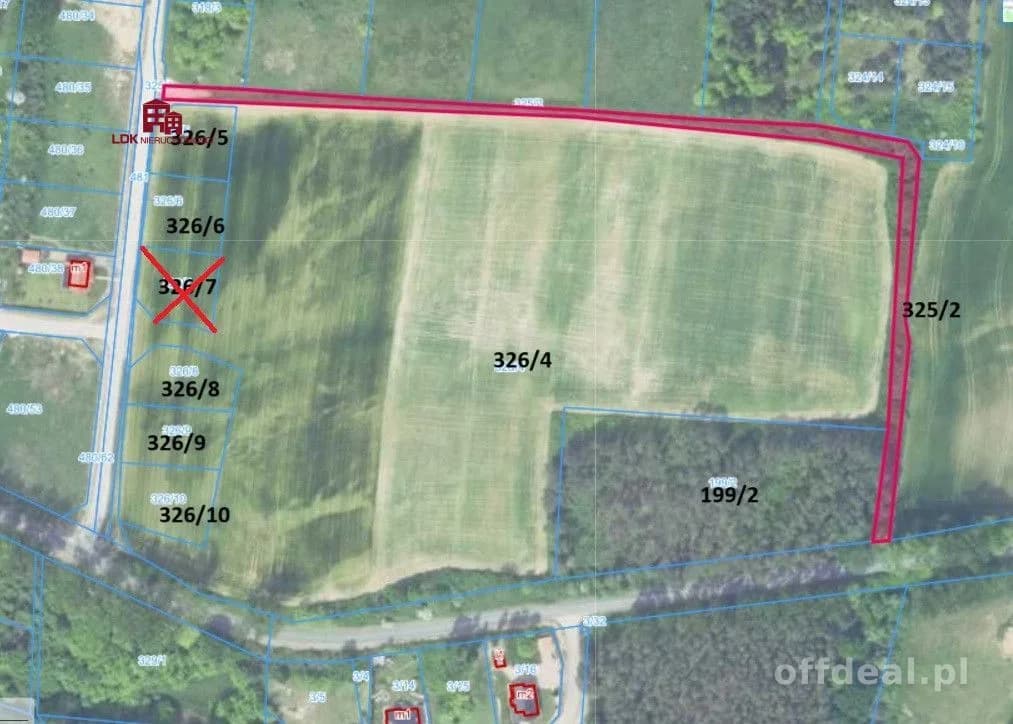 plot for sale in Przytok | 1,048 m²