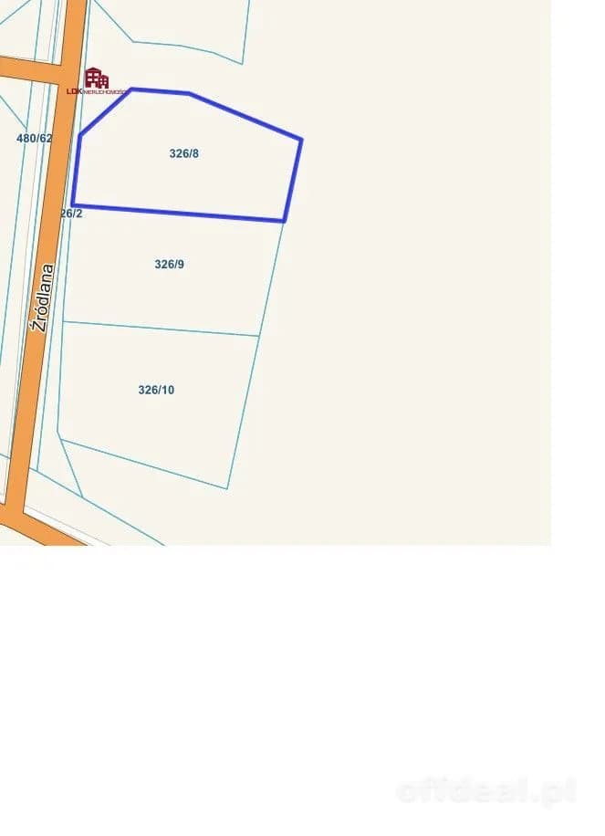 Działka budowlana 1048 m² | Przytok | MPZP