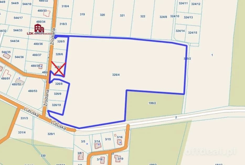 plot for sale in Przytok | 1,048 m²