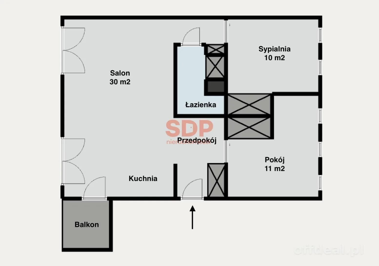 квартира в оренду у Wrocław, Fabryczna, Popowice | 3-кімн. | 73 m²