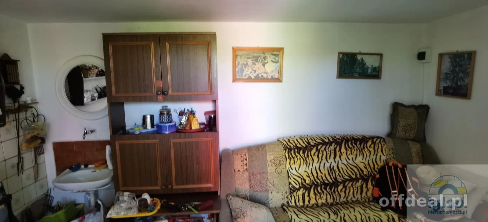 Działka rod Społem, murowany domek, prąd i woda