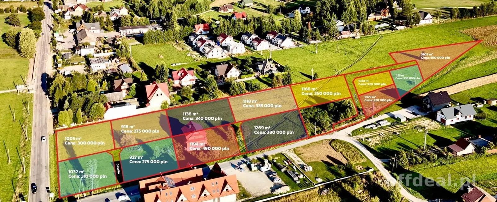 Zdjęcie 2: Działka, 918 m², Łopuszna