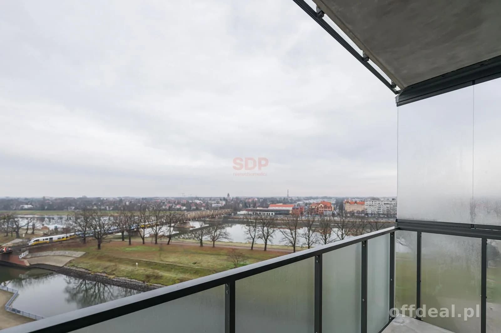 Przestronna kawalerka | Browary Wrocławskie | Taras | Widok na rzekę