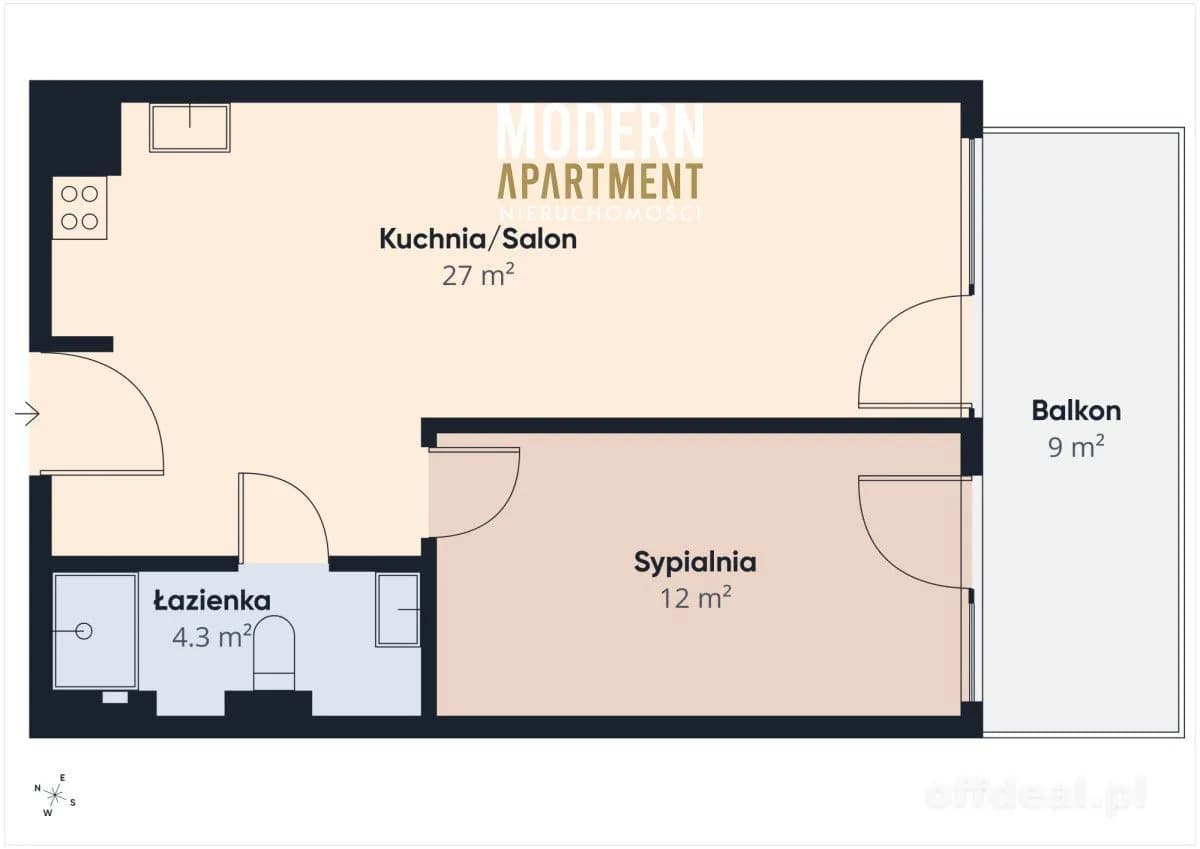 Gdańsk Aniołki! apartament pod klucz przy uczelni