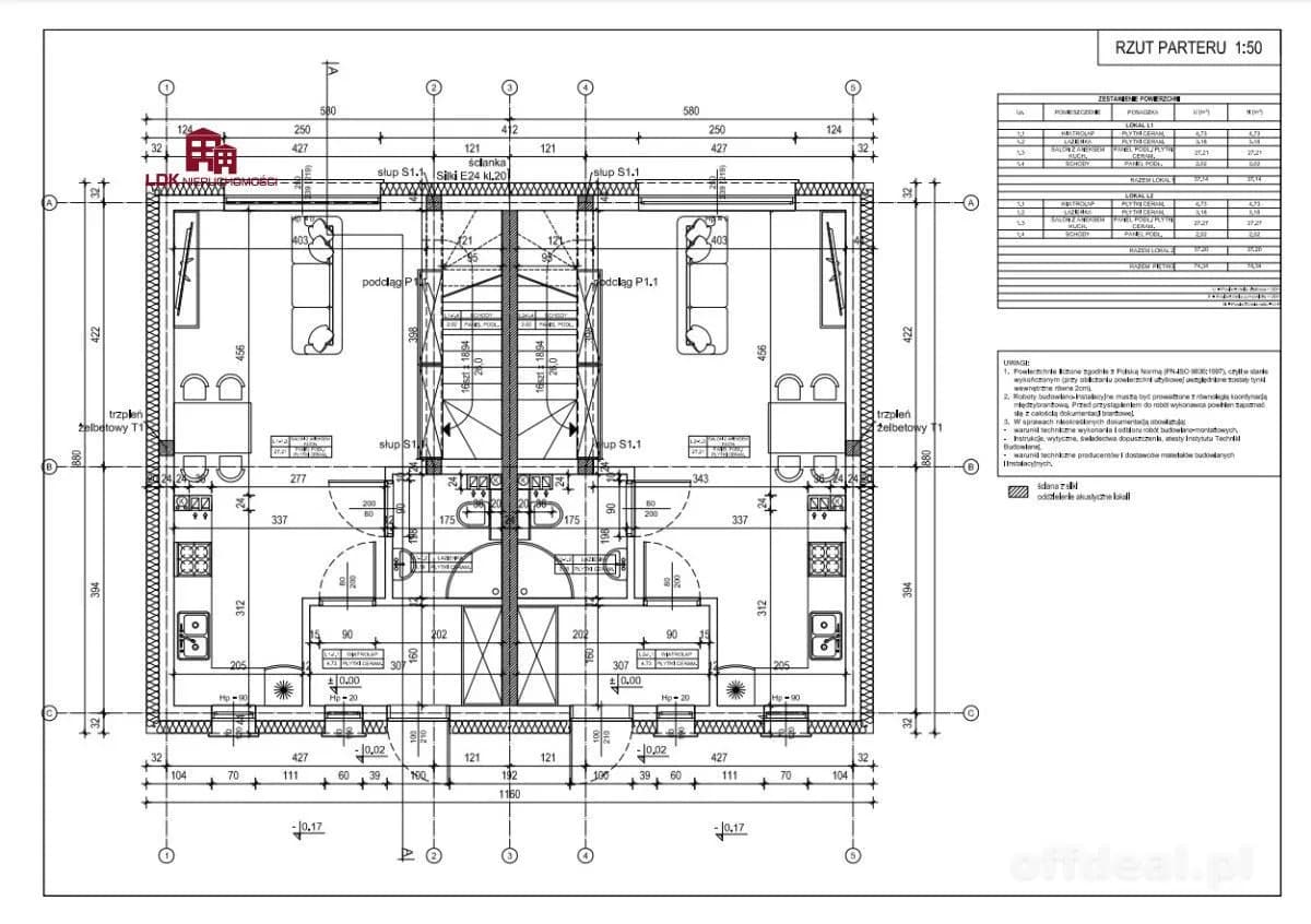 4-room apartment for sale in Płoty | 72.99 m²