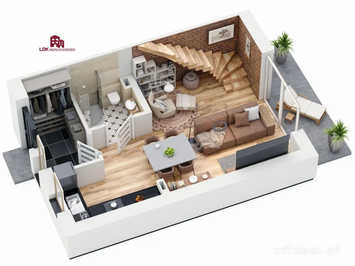 4-room apartment for sale in Płoty | 72.99 m²