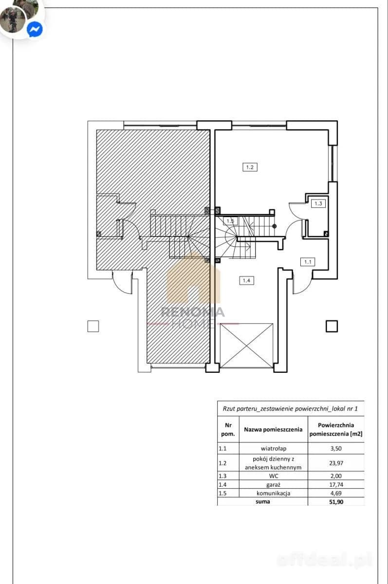 Dom skrajny|411,8 m² ogrodu|Garaż|Pompa ciep